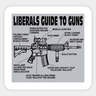 AR-15 Liberal Guide to Guns Sticker